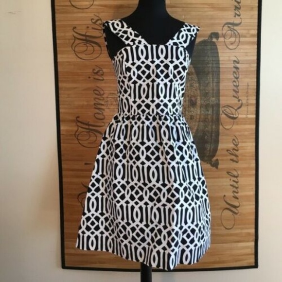 NWT Mud Pie Black & White Charlotte Dress Size L - Picture 2 of 4